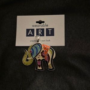 ART Elephant Pendant NWT